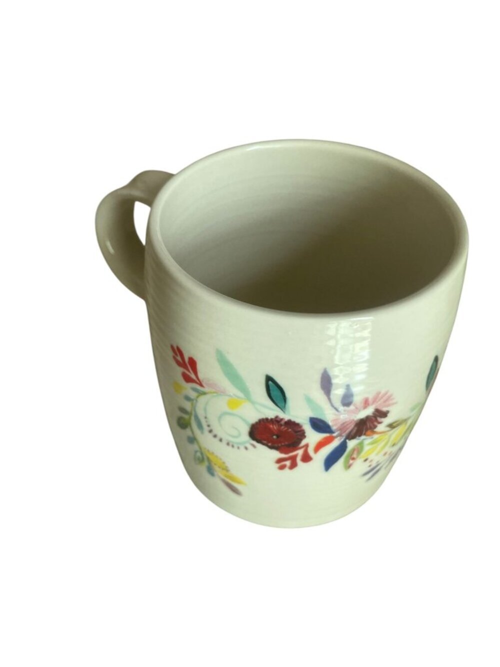Anthropologie Petal Palette monogram mug floral letter "S" Starla M. Halfmann.  - Picture 4 of 7